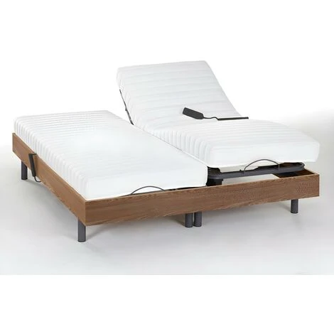 Set Da Relax, Accoglienza Lattice PANDORA II Di DREAMEA - Motori OKIN - Quercia Naturale - 2 X 80 X 200 Cm - immagine 4