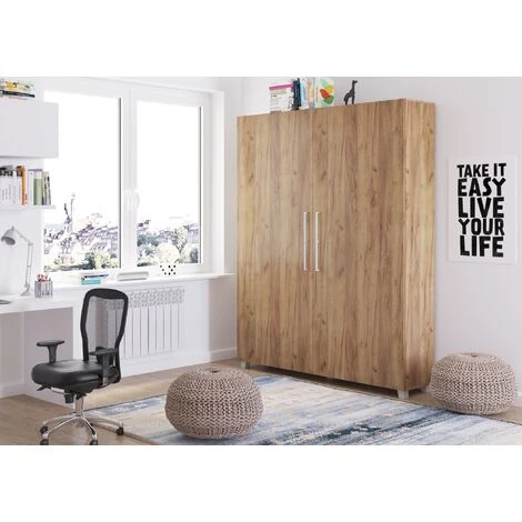 Letto A Parete TEDDY 160x200cm Verticale Artigianale Dorato - immagine 2