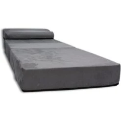 Materasso Per Ospiti Con Cuscino - 70 Cm X 200 Cm X 15 Cm - Pieghevole - Grigio