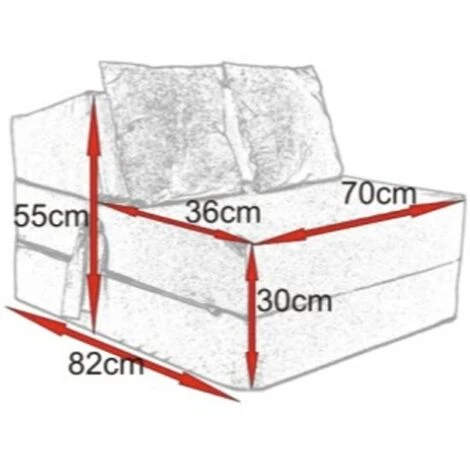 Materasso Per Ospiti Di Lusso - Paris - Materasso Da Campeggio - Materasso Da Viaggio - Materasso Pieghevole - 200 X 70 X 15 - Con Cuscini - immagine 3