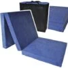 Materasso Ospite - Blu Navy - Materasso Da Campeggio - Materasso Da Viaggio - Materasso Pieghevole - 195 X 70 X 8