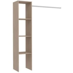 Armadio In Legno, 3 Ripiani, Armadi: 138x40x180