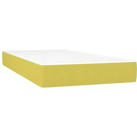 Materasso A Molle Insacchettate Verde 100x200x20 Cm In Tessuto VidaXL