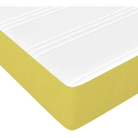Materasso A Molle Insacchettate Verde 100x200x20 Cm In Tessuto VidaXL - immagine 5
