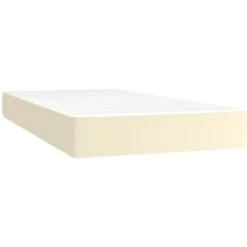 Materasso A Molle Crema 100x200x20 Cm In Similpelle VidaXL