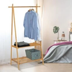 Porta D'ingresso In Bambù RITA 2 Ripiani