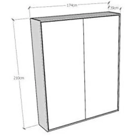 Letto A Scomparsa Verticale Matrimoniale 160 Cm Noce KENTARO - immagine 3