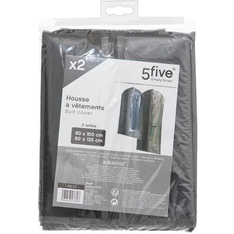 Set Di 2 Grandi Copriabiti Neri - 5 Five Simply Smart - immagine 2