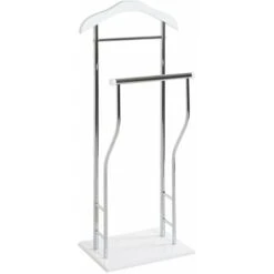 Haku Möbel Cassettone Per Uomo, Metallo, Cromo Bianco, 30 X 45 X 110 Cm