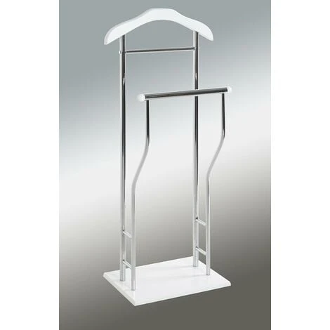 Haku Möbel Cassettone Per Uomo, Metallo, Cromo Bianco, 30 X 45 X 110 Cm - immagine 2