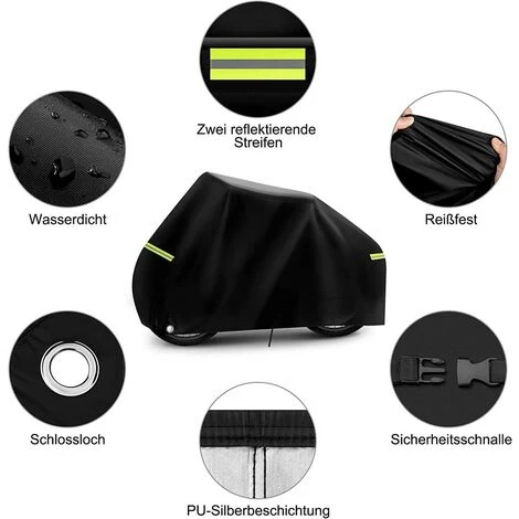 WOLTU TELO COPRIBICI IMPERMEABILE COPRI BICI OXFORD ANTI GHIACCIO 200X110X70 Cm - immagine 2