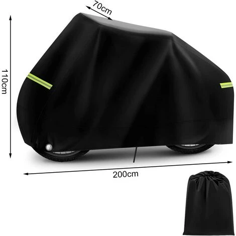WOLTU TELO COPRIBICI IMPERMEABILE COPRI BICI OXFORD ANTI GHIACCIO 200X110X70 Cm - immagine 3