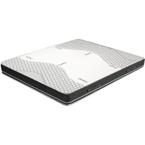Materasso Molle Insacchettate E Memory Una Piazza E Mezza 120x190, Alto 25 Cm - Rivestimento Carbon. Zefiro - immagine 2