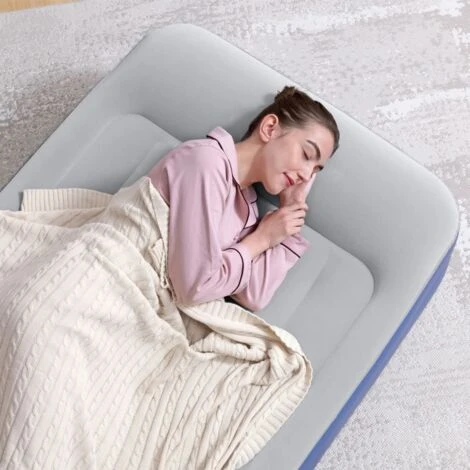 Materasso Ad Aria Tritech 1 Persona 191x97x46 Cm Blu E Grigio Bestway - immagine 3