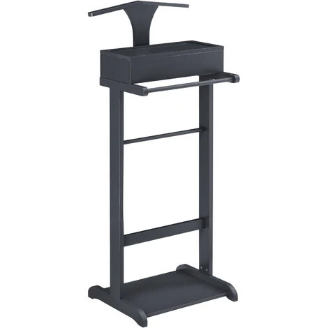 Nova Servomuto Da Camera Design Elegante Con Barra E Ripiano Disponibili Vari Colori Dimensioni : Grigio - immagine 4