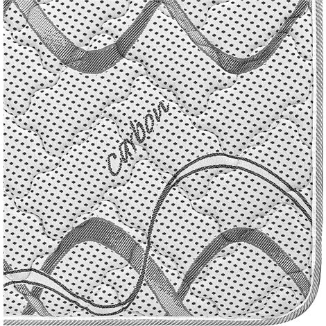 Materasso Molle Insacchettate Una Piazza E Mezza 120x190, Alto 22 Cm - Rivestimento Carbon. Jolie - immagine 5