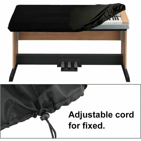 88 Cover Per Tastiera Per Pianoforte, Cover Per Tastiera Per Pianoforte Jtdeal, Cover Per Tastiera Per Pianoforte Elettronica, Custodia Protettiva Antipolvere Per Casio, Yamaha, Kawai, Tastiera Per Pi - immagine 3