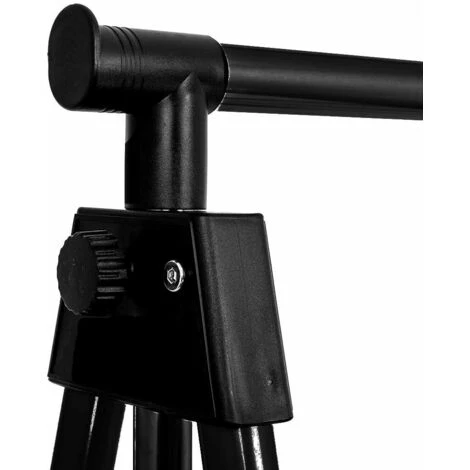 Stand Appendiabiti Pieghevole In Acciaio Asta Allungabile Regolabile Con Ruote - immagine 5