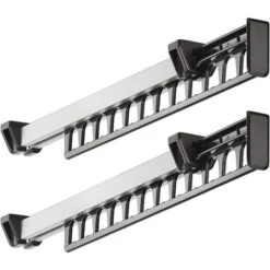 Appendiabiti Armadio Armadio Estraibile Appendiabiti Scorrevole Appendiabiti Appendiabiti Per 12 Grucce Lunghezza 312mm Confezione Da 2