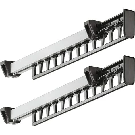 Appendiabiti Armadio Armadio Estraibile Appendiabiti Scorrevole Appendiabiti Appendiabiti Per 12 Grucce Lunghezza 312mm Confezione Da 2