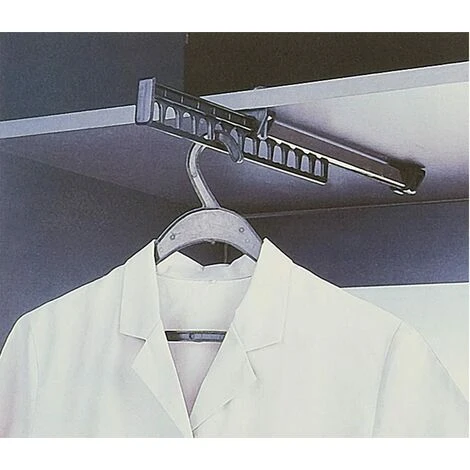 Appendiabiti Armadio Armadio Estraibile Appendiabiti Scorrevole Appendiabiti Appendiabiti Per 12 Grucce Lunghezza 312mm Confezione Da 2 - immagine 2